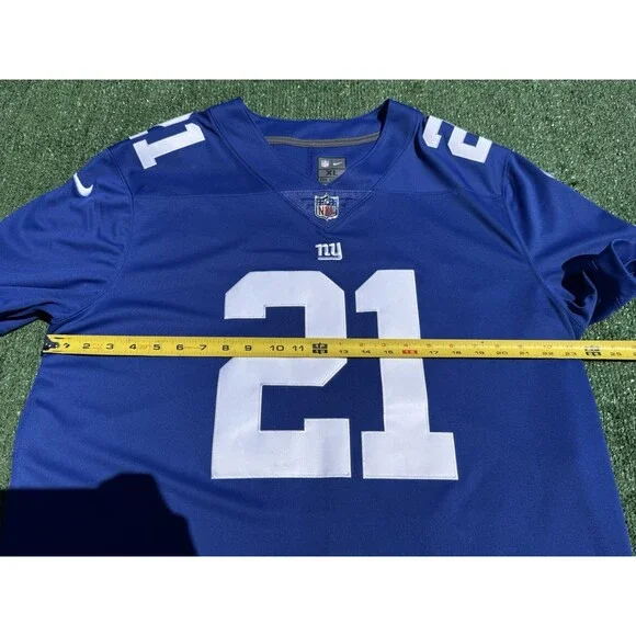 New York Giants Landon Collins #21 Sz XL NIKE ON FIELD NFL Football Jersey Blue - Picture 5 of 8